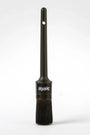 Detailing brush with black handle and soft bristles for car cleaning on white background